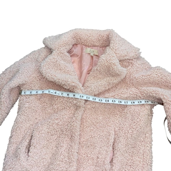 Chelsea’s & Violet Pink Sherpa Fuzzy Teddy Jacket Women’s S Mobwife Girly Winter - Picture 11 of 15